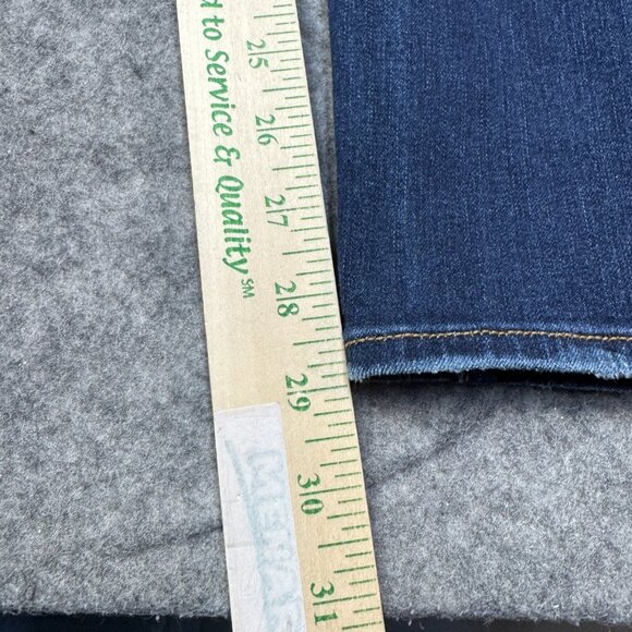 American Eagle Jeans Womens 8 Long Jegging 360 Super Stretch Distressed Skinny - Picture 10 of 13